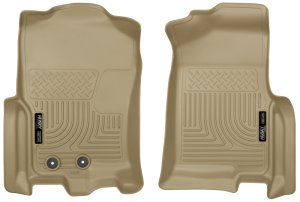 Ford Expedition Floor Mats - Front - Husky Liners - WeatherBeater - Tan - 2015